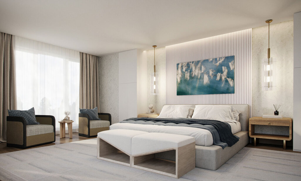 Master Bedroom (rendering) Southhampton